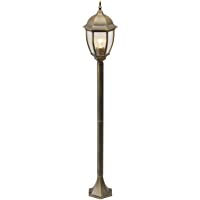 Los mejores  - MW-Light 804040501 Farola de Jardín Estilo Rústico Estructura Hecha de Metal Plafón de Vidrio E27 1 x 95W Bombilla No…